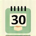 Illustration of a calendar with a checkmark, symbolizing a 30-day wellness challenge